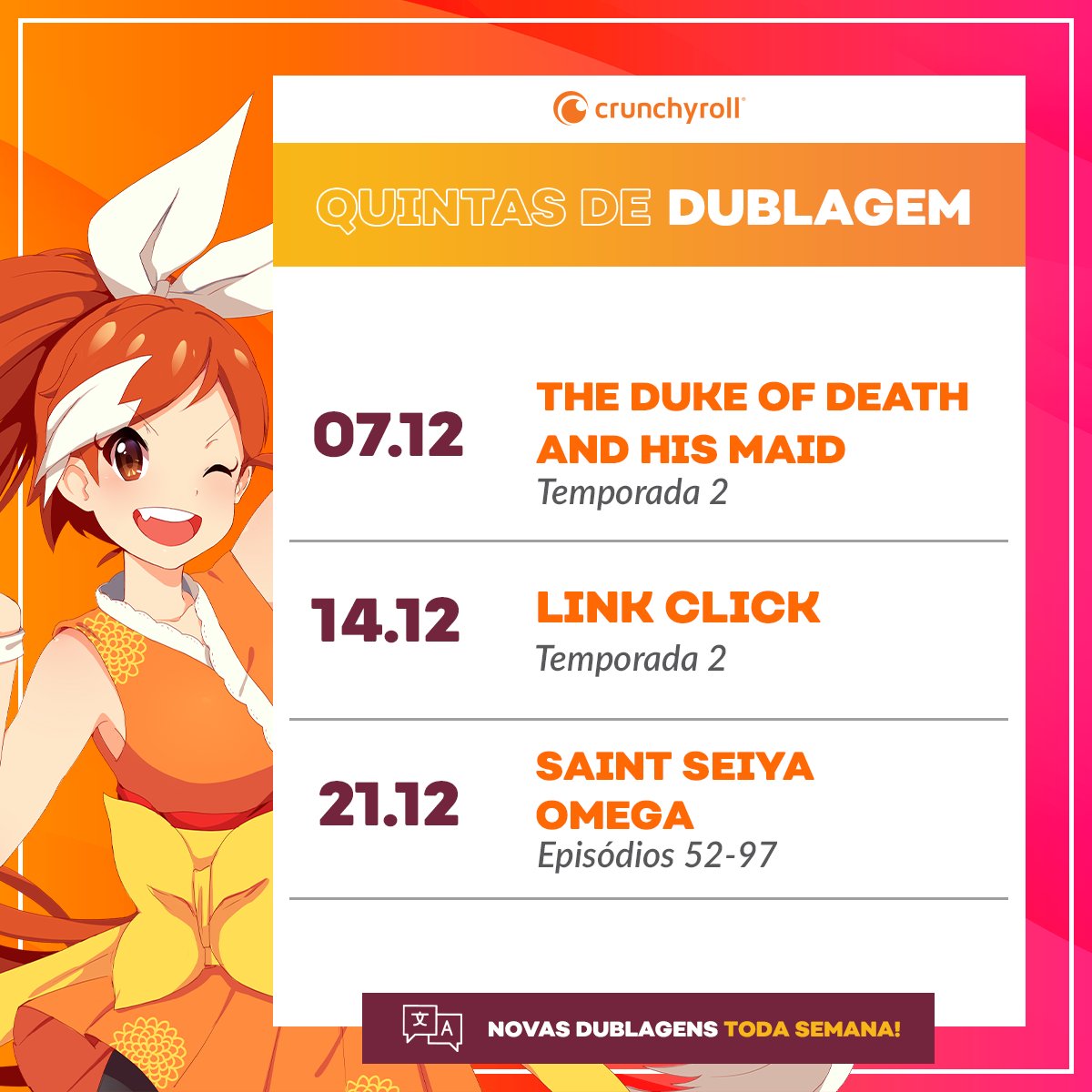Confirmado HAIKYUU Dublado +Animes Dublado Na Crunchyroll 
