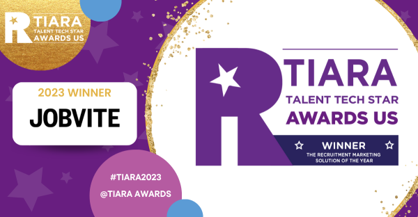 evametro's tweet photo. Jobvite was named The Recruitment Marketing Solution of the Year at the TIARA Talent Tech Star Awards! 👑

TIARA Awards judges praised Jobvite for its robust platform and dynamic approach, consistently adding and enhancing the functionality of the solution, which positively i... https://t.co/370BP0bZBm