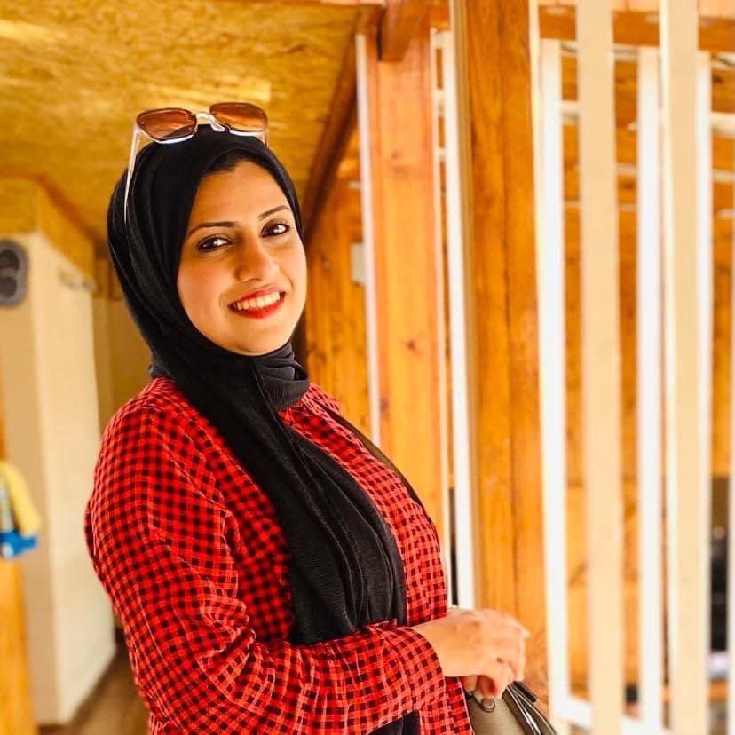 GazaMartyrs's tweet photo. The martyr Heba Al-Hamarna, aged 28...

A teacher who established a private center, she dreamt of traveling and seeing the world beyond the borders of Gaza. She was an activist in human rights organizations and involved in organizing summer activities for children.

her friend said:"She loved the sea a lot and enjoyed writing. She was always laughing and smiling, the one who brought friends together. She loved going out and taking walks. She stood by everyone in everything, and in every situation, she was a support."

She was martyred in an Israeli airstrike on the Al-Hamarna family home on December 1, 2023.