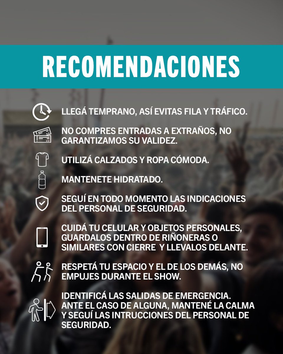 🤗Recomendaciones que debes  tener en cuenta para esta primera edición de  #PrimaveraSoundAsuncion 🌷- Reflect what you are🪞  
🗓️7 de Dic. 
🏟️COP✨ 
📣 Entradas disponibles en @ticketeapy y vía web ticketea.com.py/events/primave…
💫Clientes Itaú 10% de Dto y 10 cuotas sin intereses.