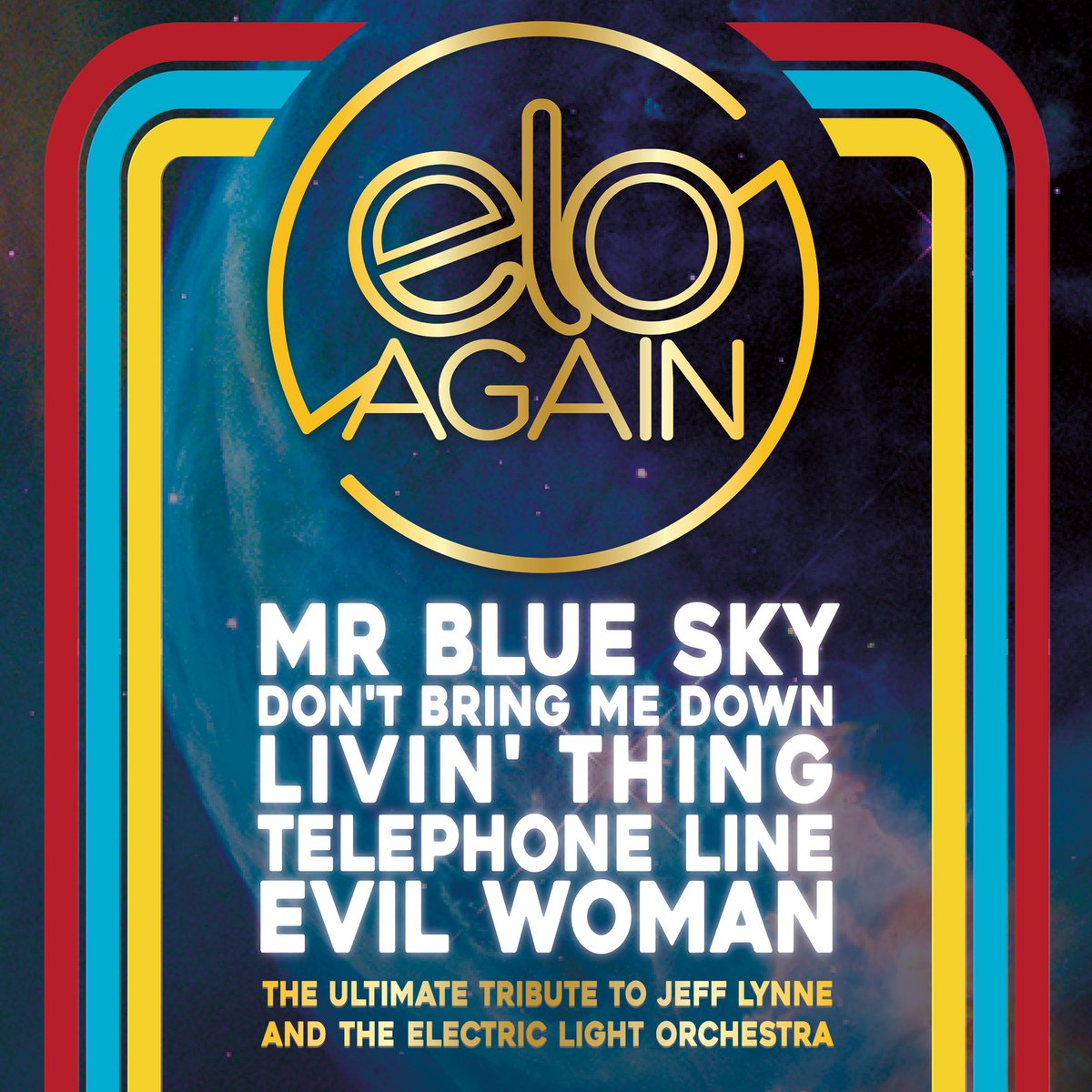 📢 𝐒𝐡𝐨𝐰 𝐀𝐧𝐧𝐨𝐮𝐧𝐜𝐞𝐦𝐞𝐧𝐭: <a href="/ELO_AGAIN/">ELO AGAIN</a> 🌈

🎸 Come along next summer and relive the age of early Glam Rock as 𝗘𝗟𝗢 𝗔𝗴𝗮𝗶𝗻 pay tribute to the beautifully crafted songs of Jeff Lynne.

📍 Spa Theatre 
📆 Saturday 10th August 2024
🎫 tinyurl.com/3czpc68n