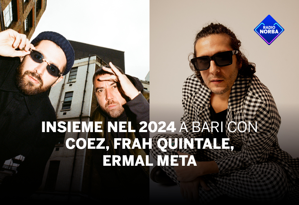 Capodanno a #Bari 🙌🙌🙌 @COEZMUSIC  @FrahFrasi @MetaErmal @Antonio_Decaro #insiemenel2024 #coez #frahquintale #ermalmeta #radionorba