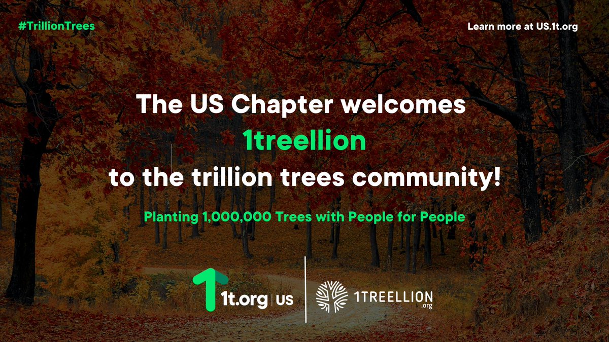 We are so excited to welcome <a href="/1treellion/">1treellion</a> to our #TrillionTrees community! 

🌳They have pledged 1,000,000 trees to conserve, restore and grow by 2030! 

Learn more about their pledge: bit.ly/47J9O89 

#ConserveRestoreGrow