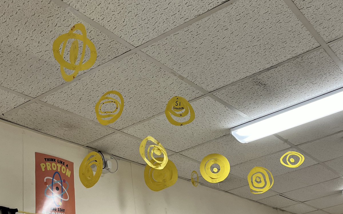 8ASL Science were great today. Learning about the periodic table and then creating their own elements. And my lab looks pretty! 🤩