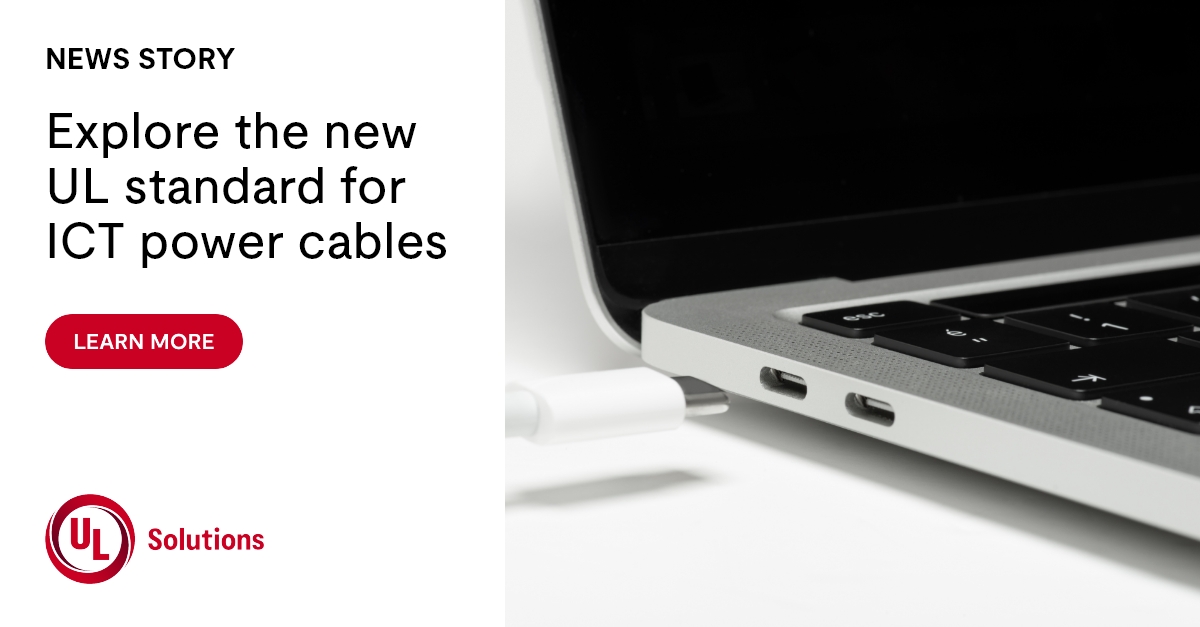 UL_Solutions's tweet image. Discover how ANSI/UL 9990, the Standard for Information and Communication Technology (ICT) Power Cables, addresses these potential risks. s.ul.com/47sq2lL 

#ictcable #powercable #cablesafety