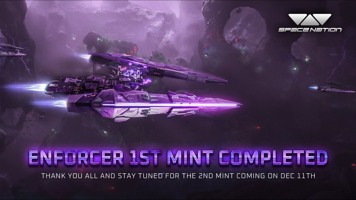The Enforcer 1st mint has concluded, and your response was incredible. 🧑‍🚀

For Captains looking to purchase an Enforcer, feel free to fly on the secondary marketplaces below!

- blur.io/collection/efe…
- opensea.io/collection/efe…

Get ready for the 2mint landing on Dec 11.🫡