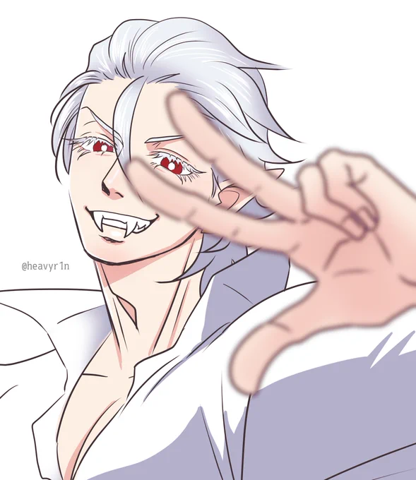 脱稿しました!人権あります!!って報告しようとして描いてたΔロ君の透明感が綺麗。見て。#蛇ろど 