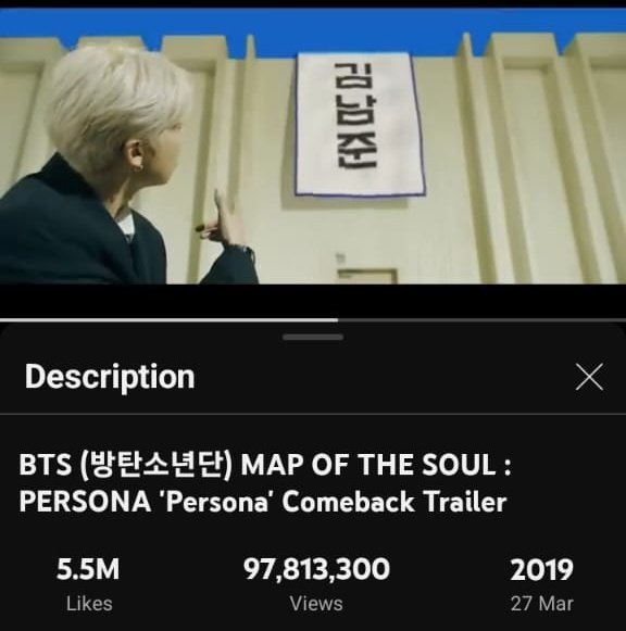 Bangtan7_Stream's tweet image. “Persona” official MV only needs (2,186,700) views to achieve 100 Million on YouTube! 

The views are increasing but we urge more armys to join for completing the goal asap! Join and let&apos;s get this goal🤺

Teamwork makes the dream work 💪

Playlist:youtube.com/playlist?list=…