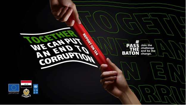 bunkaeh's tweet photo. Recognizing corruption as a fundamental cause of instability and conflict, #Iraq launches the #PasstheBaton Campaign to highlight @PMSudani unwavering commitment to eradicating corruption with #UNDPIRAQ support #passthebaton #iraqagainstcorruption #UNCAC20Years https://t.co/RLqxqECUJq