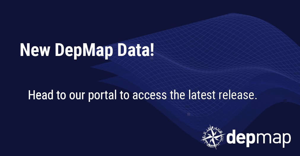 New data is live on depmap.org! We are excited to share new CRISPR and omics data, an update in our CRISPR method, Chronos and a new portal interface. #DepMapPortal #DepMap #OpenScience #CancerResearch