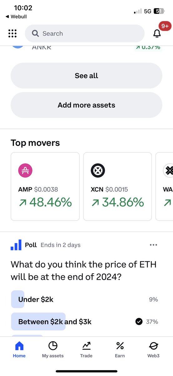 JDRoyalty's tweet photo. Watching $amp @ampera_xyz , I notice last month it has been a top mover on @coinbase as well for a while. Not just this week. Deff pay attention to the low cap coins.
#altcoins #Polygon #Binance #Arbitrum #Avalanche #Optimism #Ethereum #ETH #DeFi #UmbriaNetwork https://t.co/djmhIxw37f