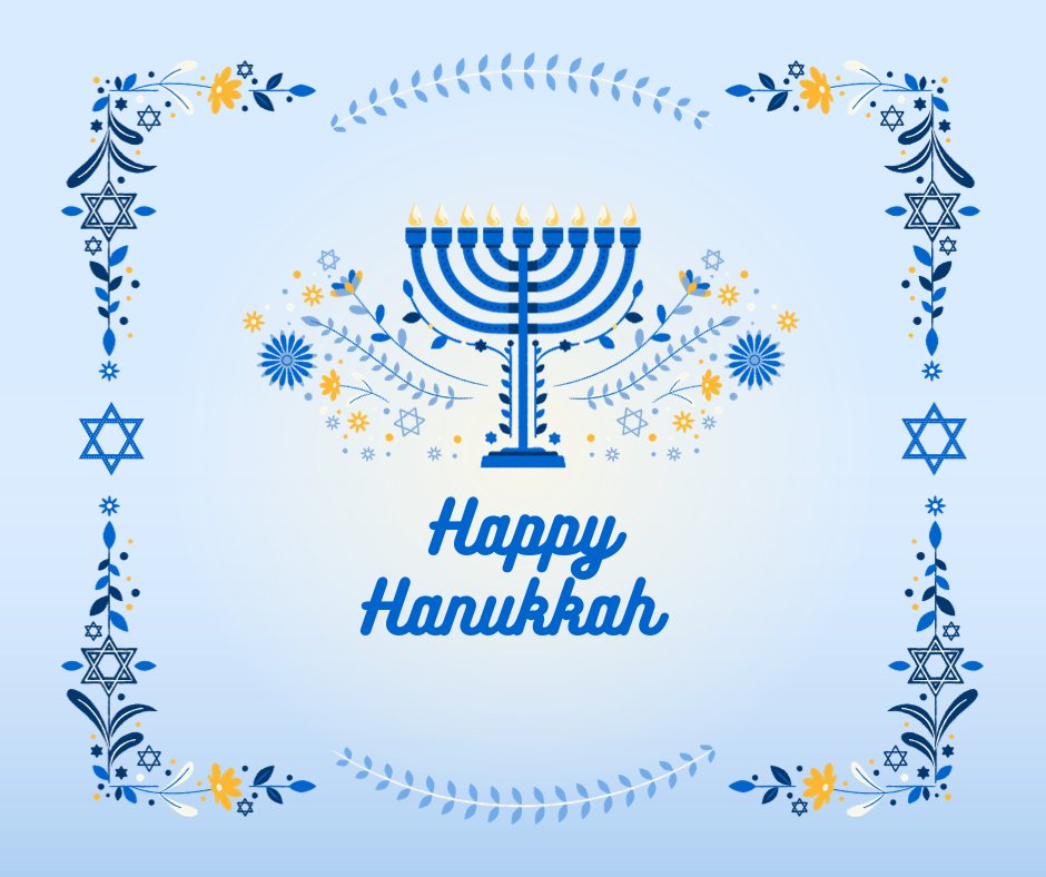Happy Hanukkah! May the miracle of light bring peace and happiness to your life.