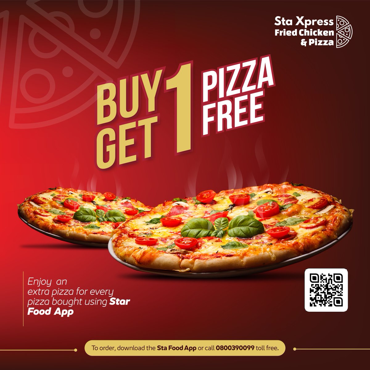 StaXpress's tweet photo. Beat the post-work hunger blues! ๐ Enjoy the perfect evening treat with our 'Buy One, Get One Free' pizza offer as you leave the office. Because your day deserves a delicious twist. Grab a colleague and savor the flavor! ๐ #bestpizzaintown #staxpressfoodies #AfterWorkDelight https://t.co/Y5rtKHbTw1