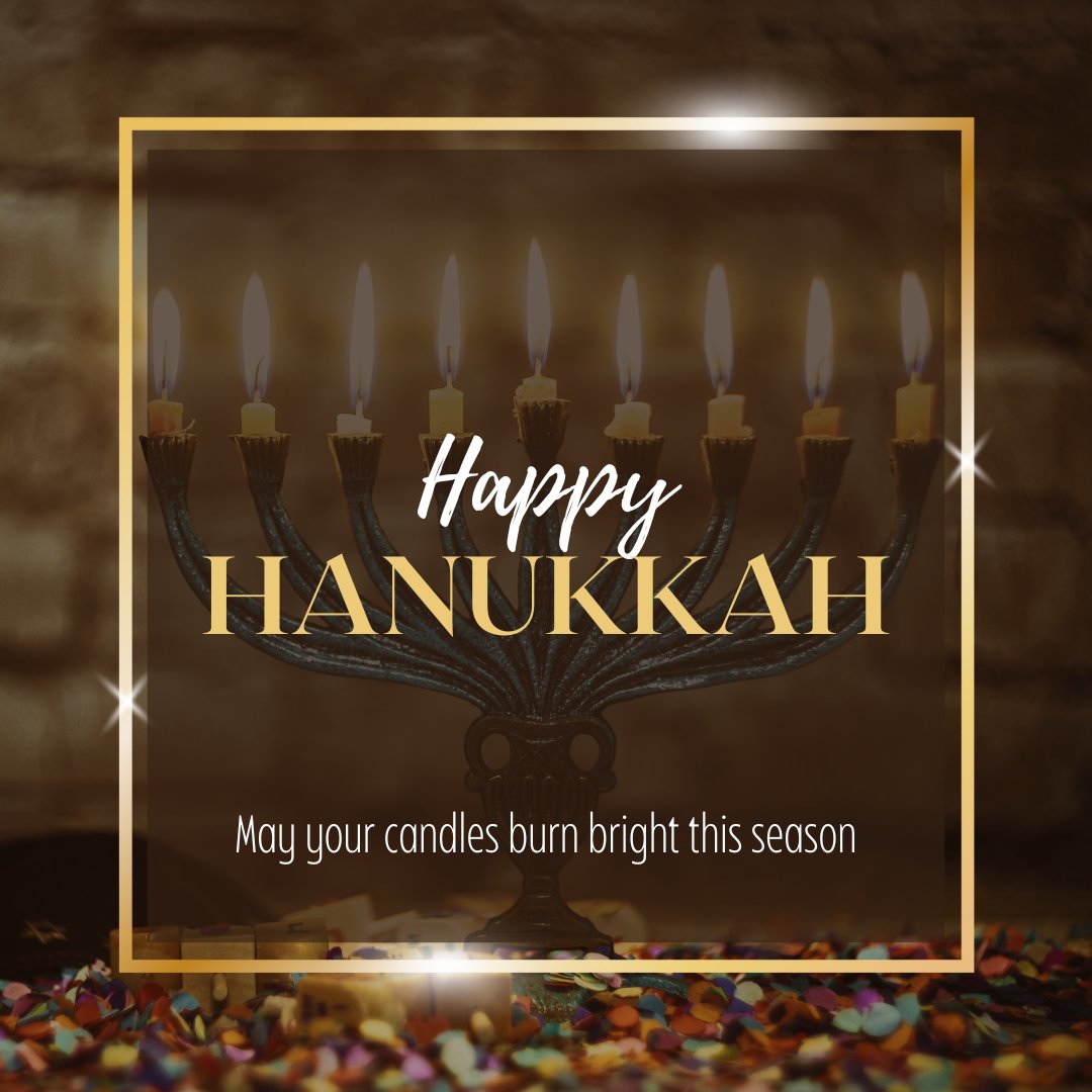 Happy Hanukkah! Wishing those who celebrate all the happiness and light in the world.