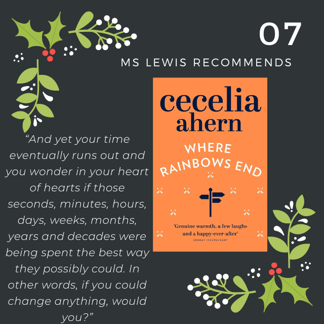 1 week into December and we have double whammy from Ms Lewis.

#books #library #PatrickRothfuss #CeceliaAhern #adventcalendar