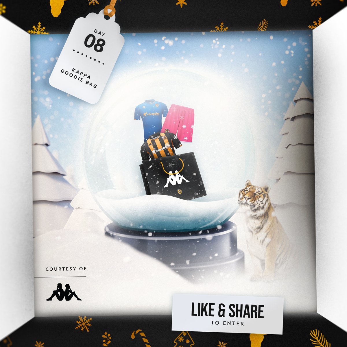 HullCity's tweet photo. KAPPA MEMBER GIVEAWAY!🎁🎄 

Win a Kappa goodie bag! 🛍️

How to enter: Like and share this post. You must be a member to win!

#hcafc | @kappa