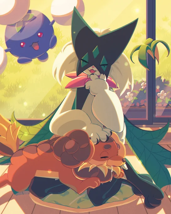 Fidough&amp;Sprigatito zzz 