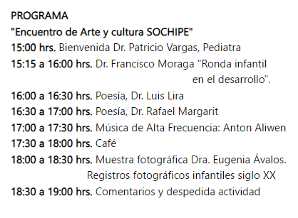 colmedlaserena's tweet photo. TARDE CULTURAL EN EL COLMED LA SERENA Estimados/as, los dejamos nuevamente con esta importante actividad, organizada por la @sochipe
y que se llevará a cabo en nuestra sede del @colmedlaserena mañana viernes 8 de diciembre desde las 15:00 hrs.  Los esperamos! https://t.co/6L7GKdJFIs