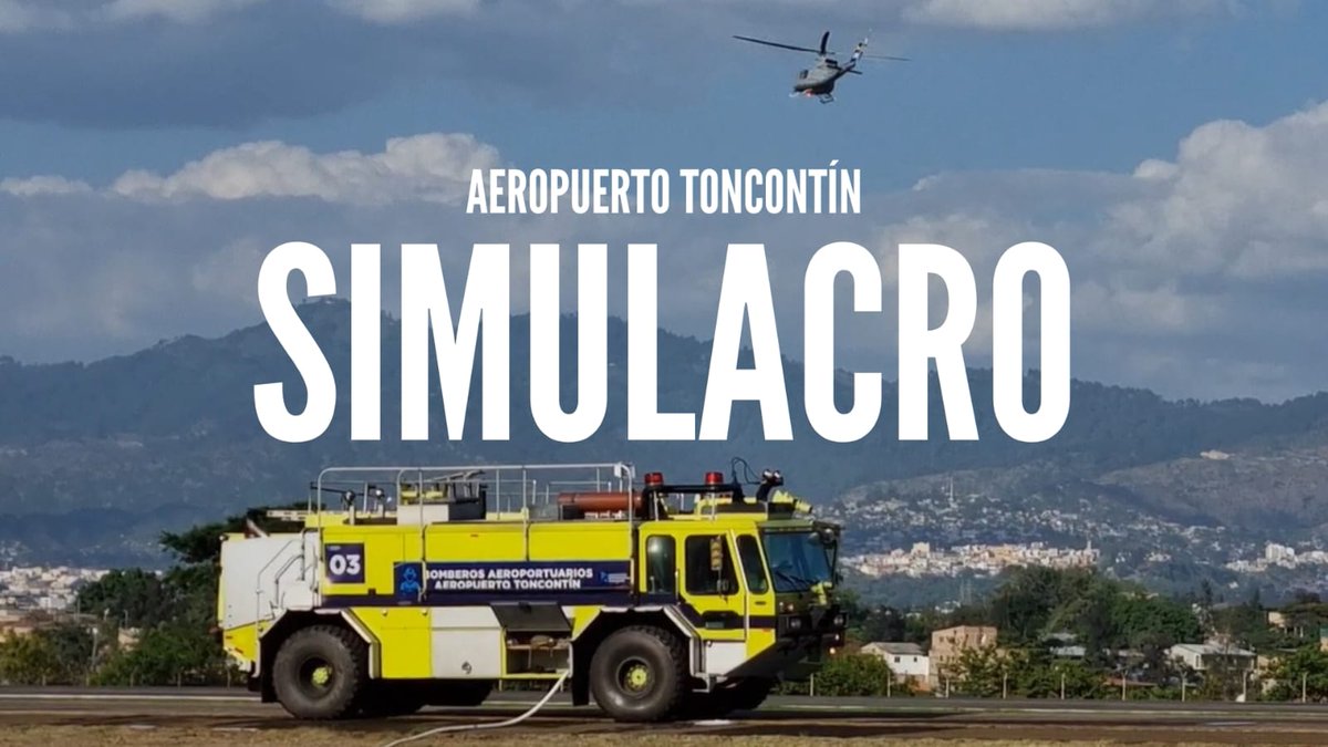 ToncontinHN's tweet photo. ✈️ Hoy jueves 7 de diciembre se realizará un simulacro de emergencia en el Aeropuerto Toncontín, por lo que se llevará a cabo un despliegue de las unidades de emergencia, como parte del ejercicio. https://t.co/TlUj7oBjiD