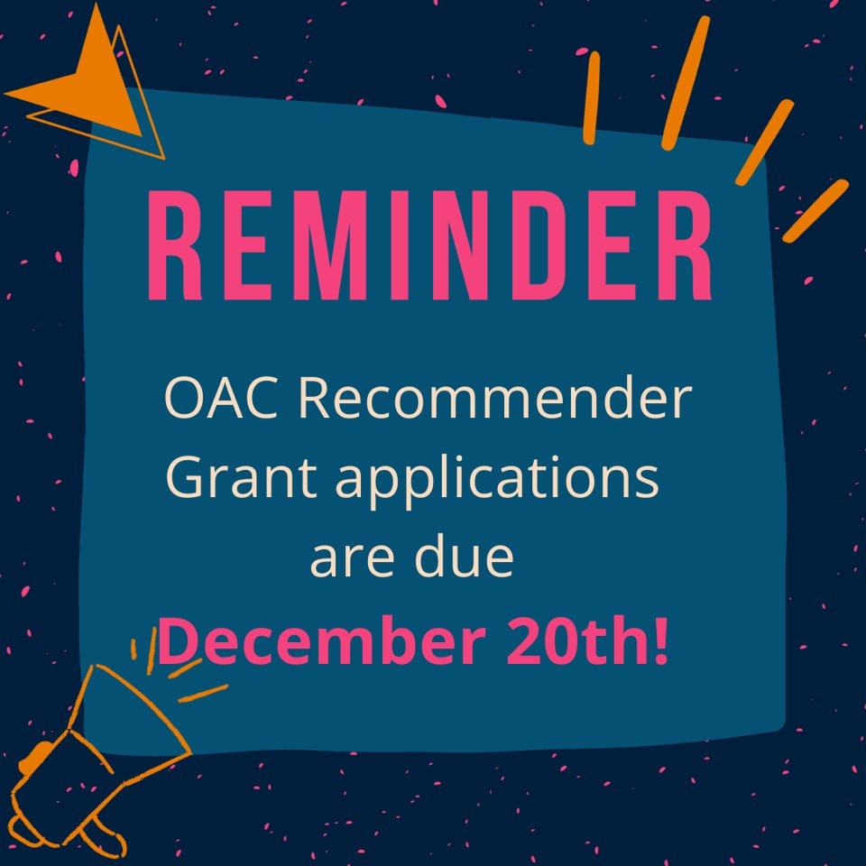 Our Ontario Arts Council (OAC) Recommender Grants For Theatre Creators (RGTC) are the primary way we support creators new to the company. We encourage creators from our priority groups to apply! Details: moderntimesstage.com/modern-times-i… #ModernTimesStageCompany #TheaTO #TorontoTheatre
