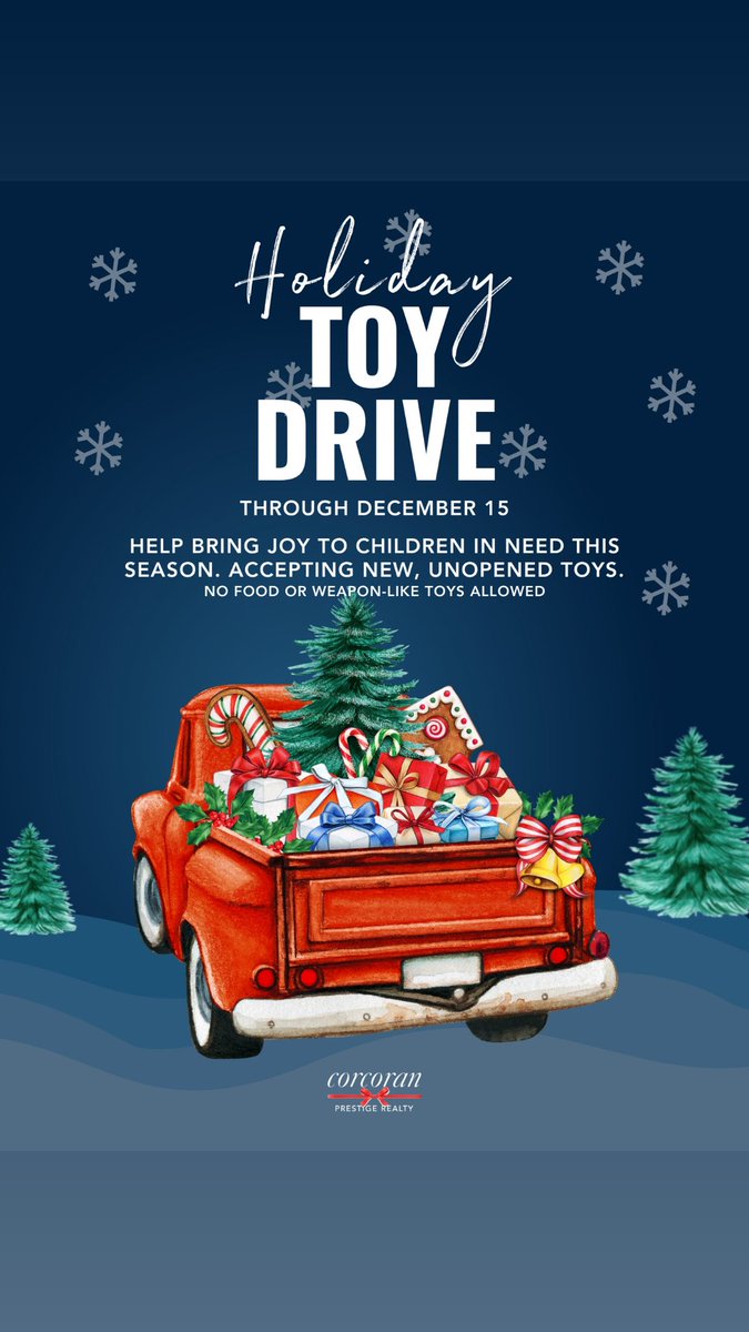 Please stop by and donate a toy 🧸 or 2