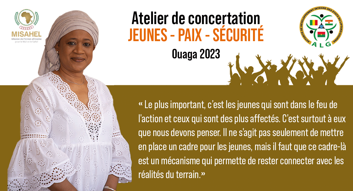 "Nous devons capitaliser sur cette grande masse démographique qu'est notre jeunesse.
Tout ce qui se dit ici, devra être répercuté et trouver écho chez ceux qui ne sont pas là et qui sont pourtant les plus concernés."

S.E. Hawa Aw, Secrétaire Exécutive de l’ALG

#agir_ensemble