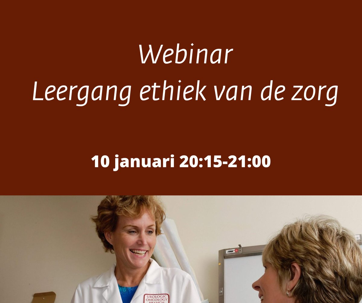 Heb je interesse in de leergang 'Ethiek van de zorg in christelijk perspectief', maar nog wel een paar vragen? Op woensdag 10 januari 20.15-21.00 organiseren we een webinar voor jou! 

Meld je aan via deze link: bit.ly/4acscrG