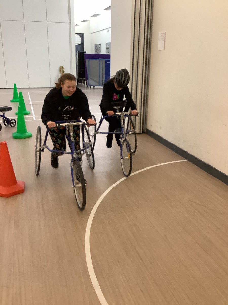 Today we had the standing trikes in from @Sportaberdeen! Getting fit for Christmas- lots of big movement, supported mobilisation and a heap of fun! Is is possible the staff enjoyed it even more? #TogetherWeGrow