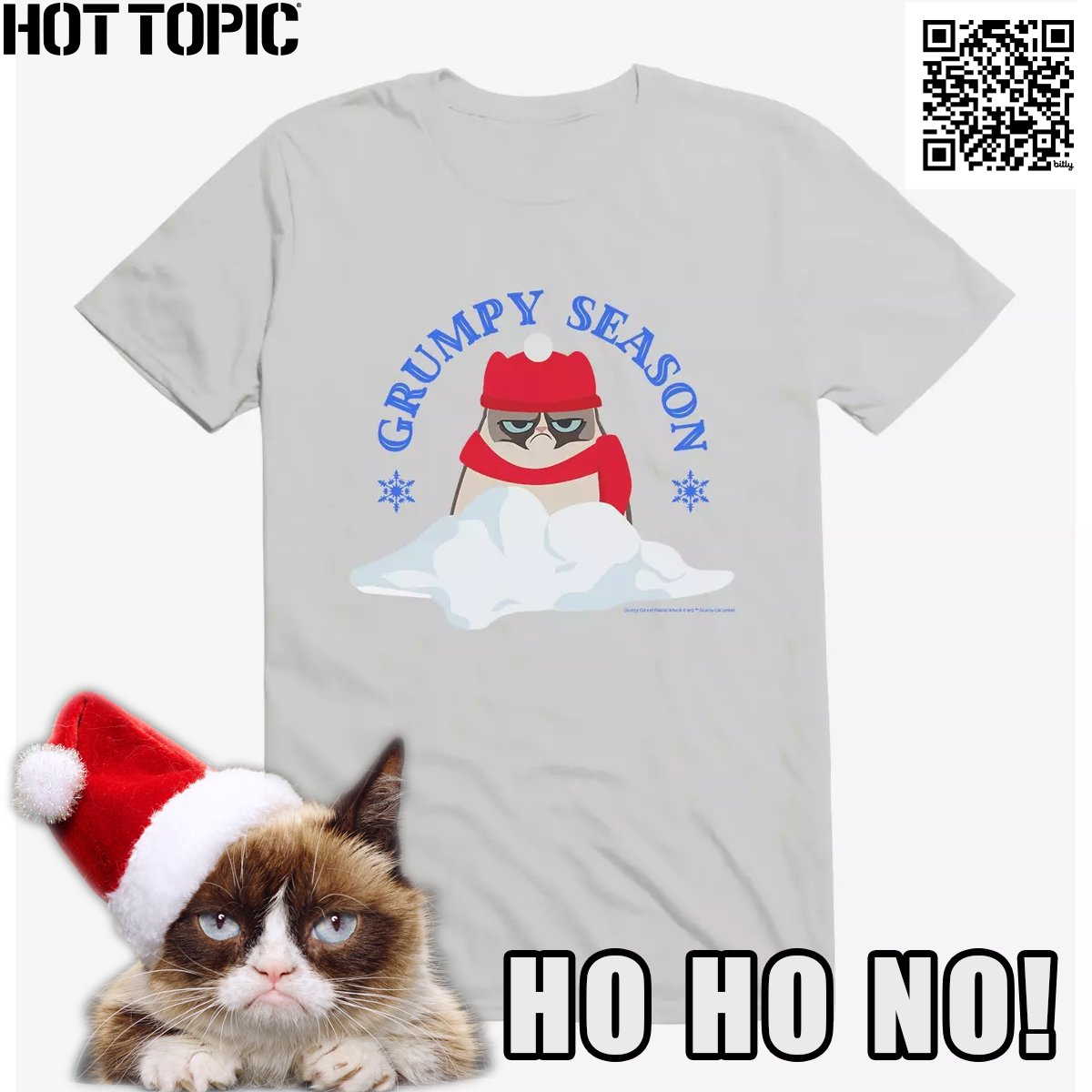 @RealGrumpyCat stocking stuffers? Awful! #GrumpyCat t-shirts at Hot Topic on sale now! grumpy.cat/hottopic