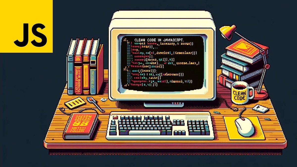 ¡Clean Code JavaScript!
Guía gratuita de buenas prácticas para tu código:

✓ SOLID en JS
✓ Estructuras de datos
✓ Testing y concurrencia
✓ Manejo de errores
✓ ¡Y mucho más!

Traducida al Español:
→ github.com/devictoribero/…