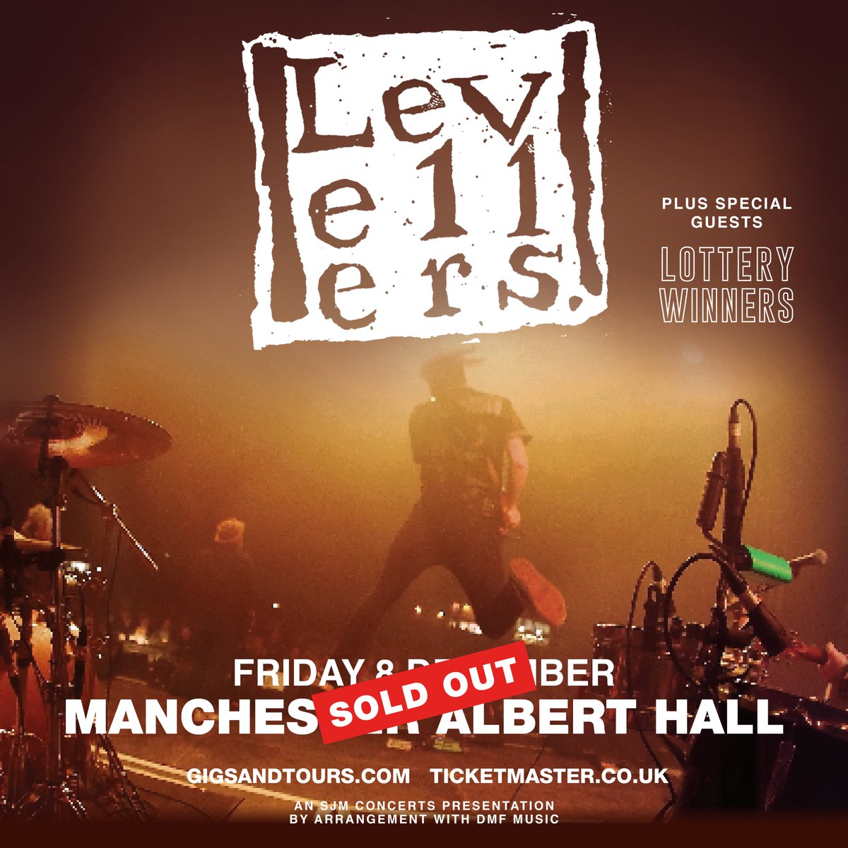 TONIGHT: Doors 7pm @LotteryWinners 8pm @the_levellers 9:15pm Curfew 11pm SOLD OUT Enjoy the show!