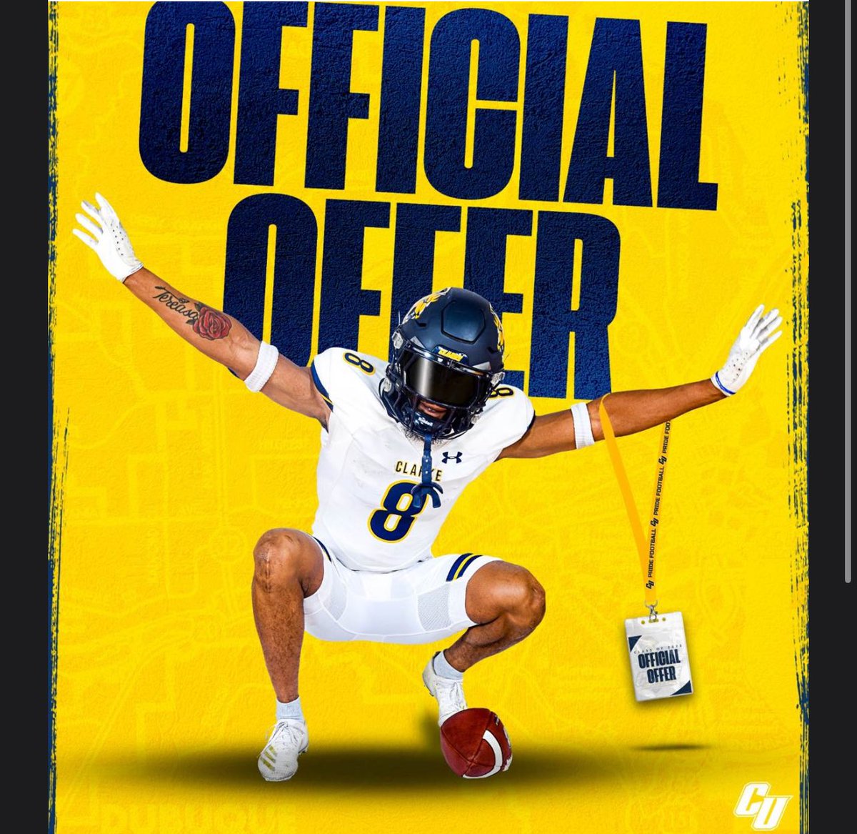 I’m blessed to receive my second offer from Clarke University! <a href="/CoachBillLang/">Bill Lang</a> <a href="/CoachHicksCU/">Adam Hicks</a> <a href="/Coach_Twatson66/">Tommy Watson</a> <a href="/DerekAllenJr_1/">Coach Derek Allen</a> <a href="/GetEm_Brooks/">Coach Brooks</a> <a href="/Real_Holbrook/">David Holbrook</a> <a href="/bsweatt60/">Bronson Ryan Sweatt, USAW</a> <a href="/Coach_CNesbitt/">Chris Nesbitt</a> <a href="/RecruitGeorgia/">Recruit Georgia</a>