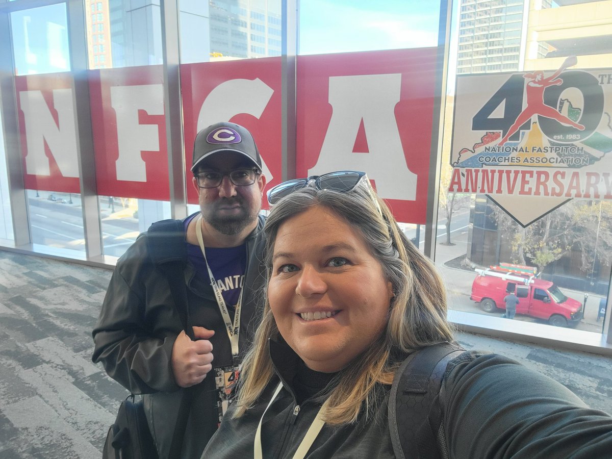 Mr. Coach Bundy and I are ready to roll this morning at the NFCA Convention in Louisville! <a href="/jbun725/">Josh Bundy</a>  and I are excited to bring a lot back to the <a href="/CHS_GiantsSB/">Canton Little Giants Softball</a> program!