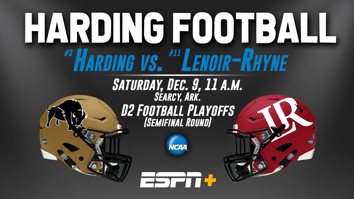 No. 3 Harding vs. No. 11 Lenoir-Rhyne -- GAME NOTES #GOBisons

hardingsports.com/news/2023/12/7…