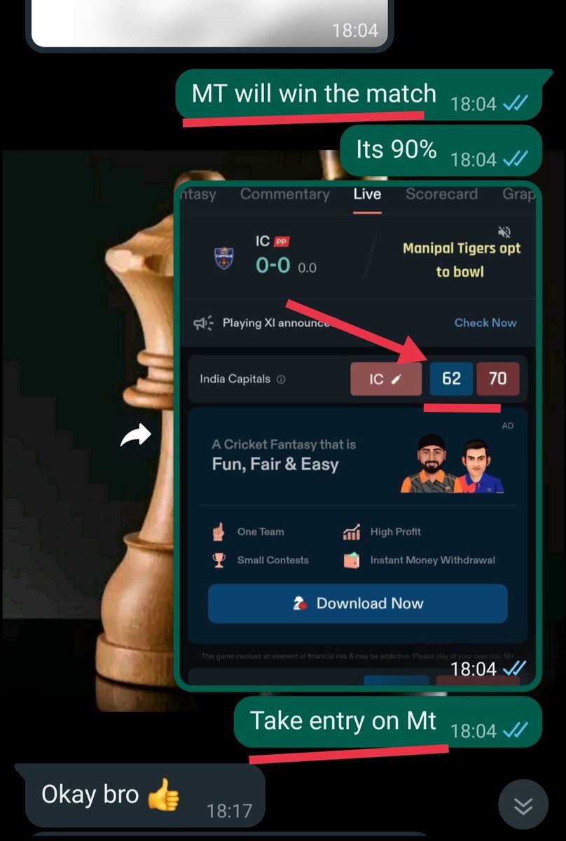 TossCricket's tweet photo. Congrats 🎉🎉🎉🎉🎉
Today 5 pass✅
#MelbourneStars Toss pass✓
#Brisbaneheat Match pass✓
#BGT Match pass✓
DB Match ×
#MT Match pass✓
#MSA Match pass✓
More in premium
Interested people whatsapp
9119660591 #BBL2023 #BBL #LLC #T10League #T10 #BBLT20 https://t.co/P02tjGeABT
