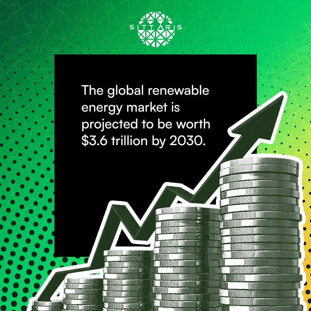 The global renewable energy market is projected to be worth $3.6 trillion by 2030. 

Sittaris positions #investors to capitalize on the solar energy boom. ☀️💰

#RenewableEnergy #SolarPower