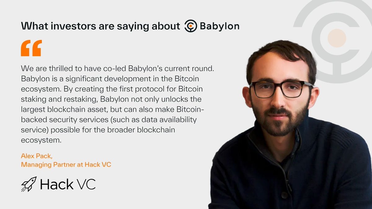 babylonlabs_io's tweet image. Alex Pack (@alpackaP), Managing Partner at @hack_vc
