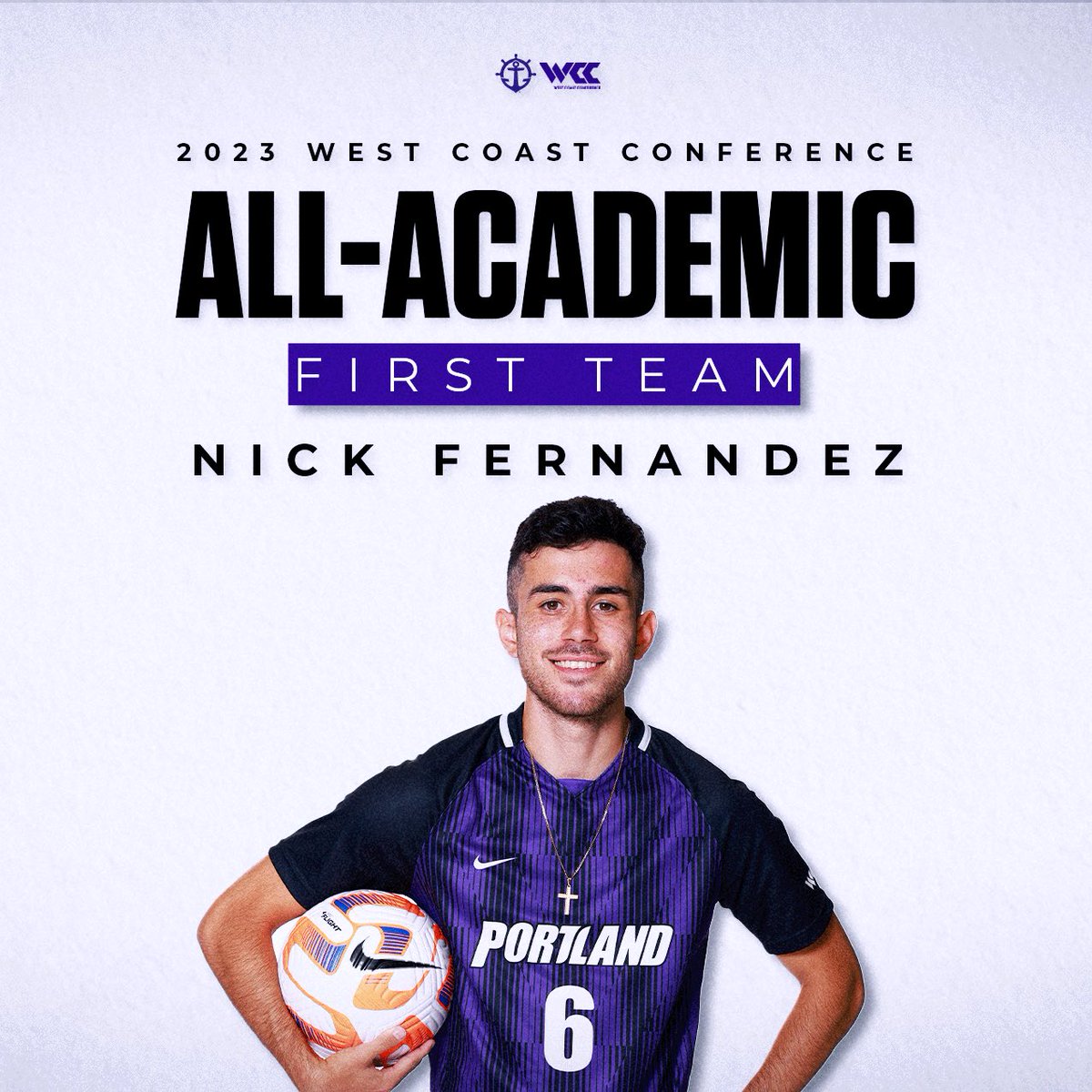 Stellar on and off the field—congrats Nick Fernandez on making the WCC All-Academic First Team! 👏🤓

Read more here! ➡️ bit.ly/46ItbNz

#gopilots