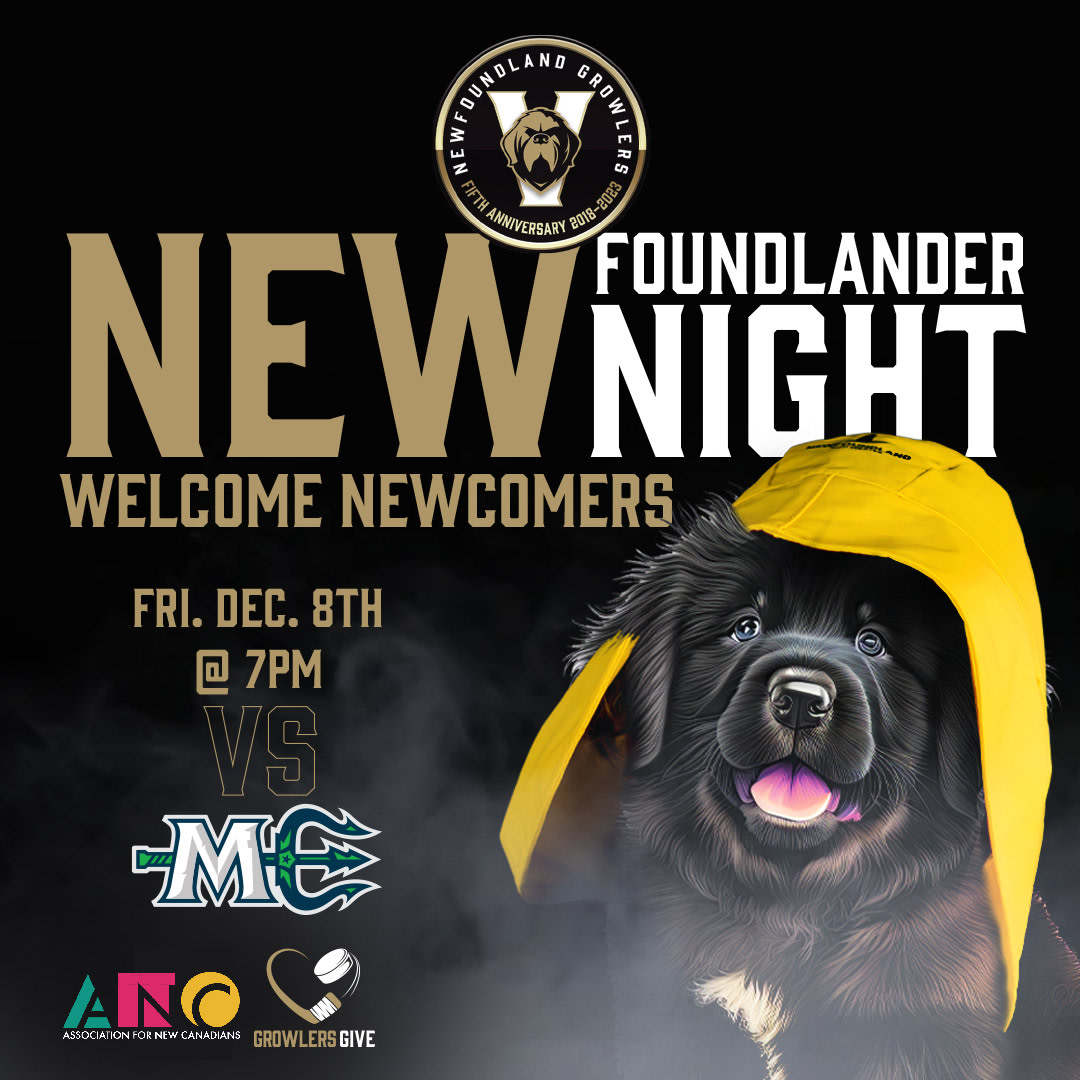 ANC_of_NL's tweet photo. The NL Growlers have graciously chosen us to honour tomorrow as a part of their Growlers Give Foundation and we are so thankful! We are accepting donations at the arena, consider bringing anything that may be useful to a newcomer as they settle in NL.

https://t.co/jgjZBTynK6 https://t.co/CTef6kP5Fu