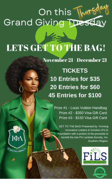 EpsilonPsi1929's tweet photo. Hey any day can be giving day so let's get this Giving Thursday going.  You have 14 more days to get your chance to win great prizes!  #gettothebag #epsilonpsi #IPL1929 #businesssorority #futureiotaleaders 

https://t.co/CENXCqRqK3 https://t.co/Bai2dWJhmD