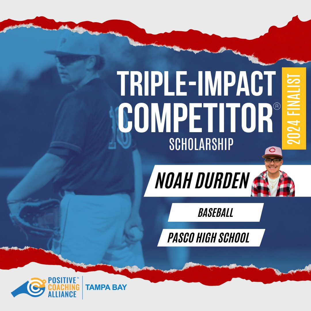 Today's Finalist Highlight for the 2024 Triple-Impact Competitor Program Awards is Noah Durden from Pasco HS. Noah is a Pitcher for his HS Baseball team. Congrats Noah! @Noah.Durden

Next finalist tomorrow!