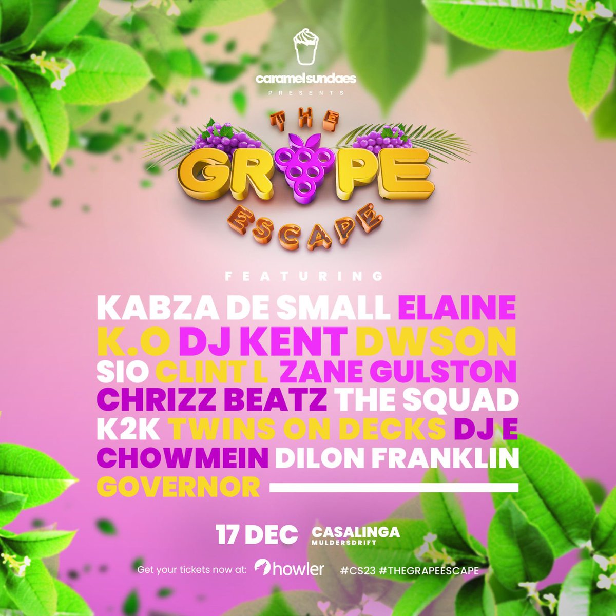 caramelsundaes's tweet photo. 10 DAYS TO GO UNTIL #CS23 , Festive is definitely in full effect and judging by all of our CS Fam’s energy we in for a SOLD OUT show! 🍦🍇 ~ Phase 2 tickets available on Howler. - https://t.co/EM6JNfuPte https://t.co/ef2ir7NbVO