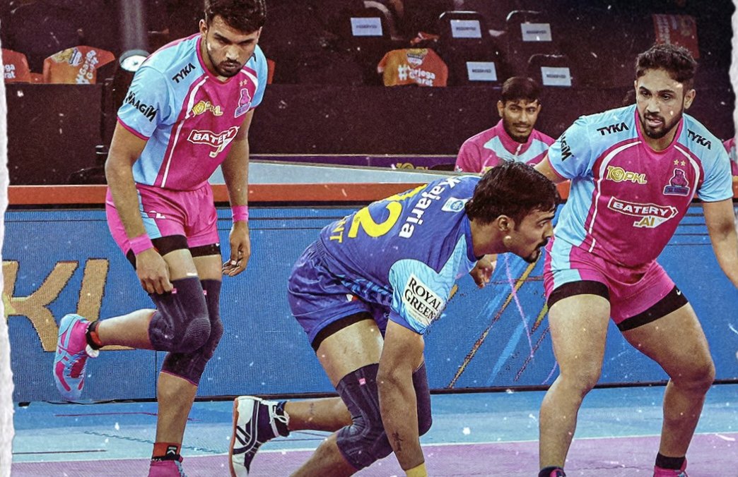 KridaCafe's tweet photo. बंगाल वॉरियर्स आणि जयपूर पिंक पँथर्स यांनी खेळला #ProKabaddi10 मधील पहिला टाय सामना
#ProKabaddi #BWvJPP #KreedaCafe https://t.co/76M0hTETDX