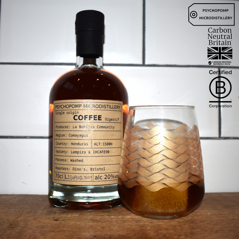Introducing our latest coffee digestif! For this Single Origin Coffee Digestif Dino's Roastery selected a combination of Lempira and IHCAFE90 beans from la Botijas in the Comayagua region of Honduras. Enjoy over ice or as an affogato. 
microdistillery.co.uk/ecom/maragogyp…