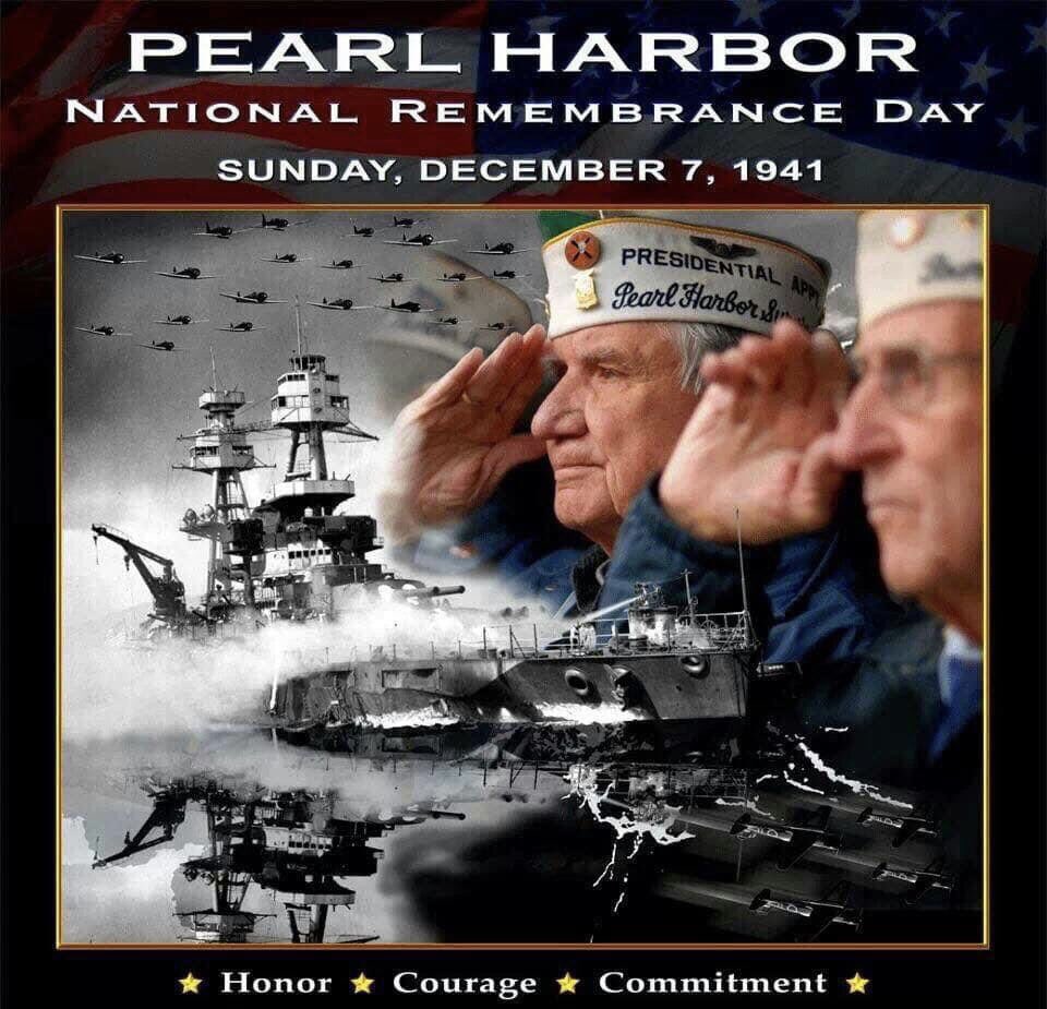 December 7, 1941…
A date which will live in infamy

Today we remember the sacrifice they gave at #PearlHarbor 

#Honor 🇺🇸
#Courage 🇺🇸
#Commitment 🇺🇸
#PearlHarborRemembranceDay 🇺🇸