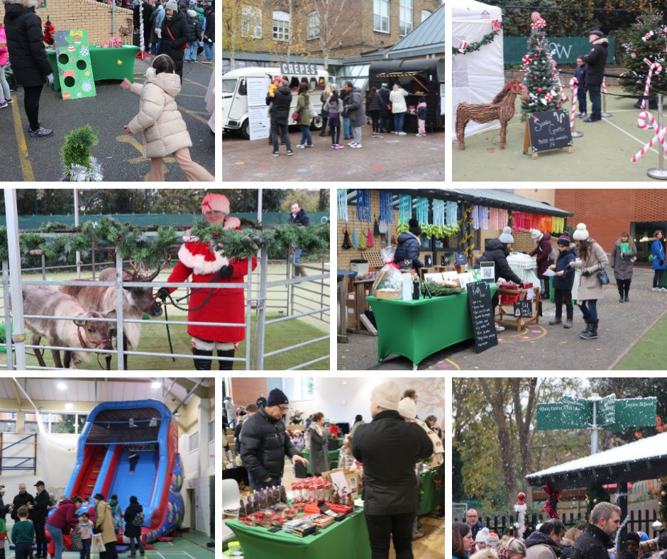 What a fantastic time we had at the Friends of WHS Christmas Fair on Saturday! We had a special visit from Father Christmas, his reindeer & even some snow ⛄️🎅 Thank you to all the volunteers, to the Christmas Fair Committee & everyone who came along to enjoy the day.