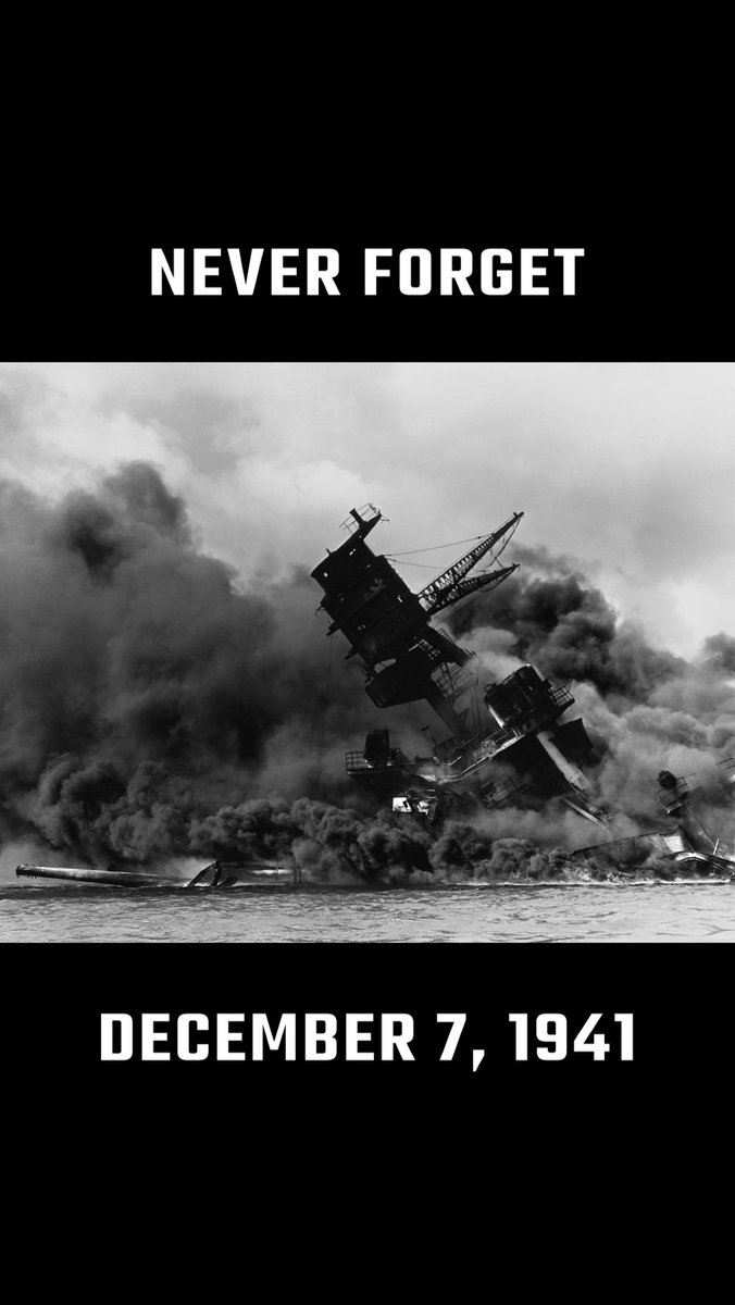 #NeverForget 
#PearlHarborDay 
#pearlharborremembranceday #PearlHarbor82 

@intheMatrixxx @shadygrooove @AllenBr69052819 @Redpill_Pusher @GODANMEDIA @MAGAlydiafree @Gem_Comms @Pouissant17 @QDpatriot @LKDarktoLight1 @MikyMaiorano @RealChuckAdair @ManInRoom17 @Spiltea @2runtherace