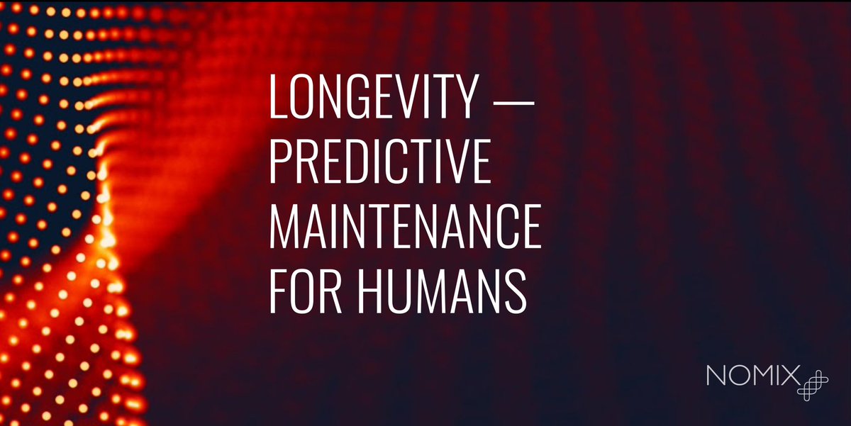 Longevity – Predictive Maintenance for Humans nomix.ai/2023/12/07/lon… #longevity #healthspan #predictivemaintenance #preventivemedicine  #rejuvenation #aging