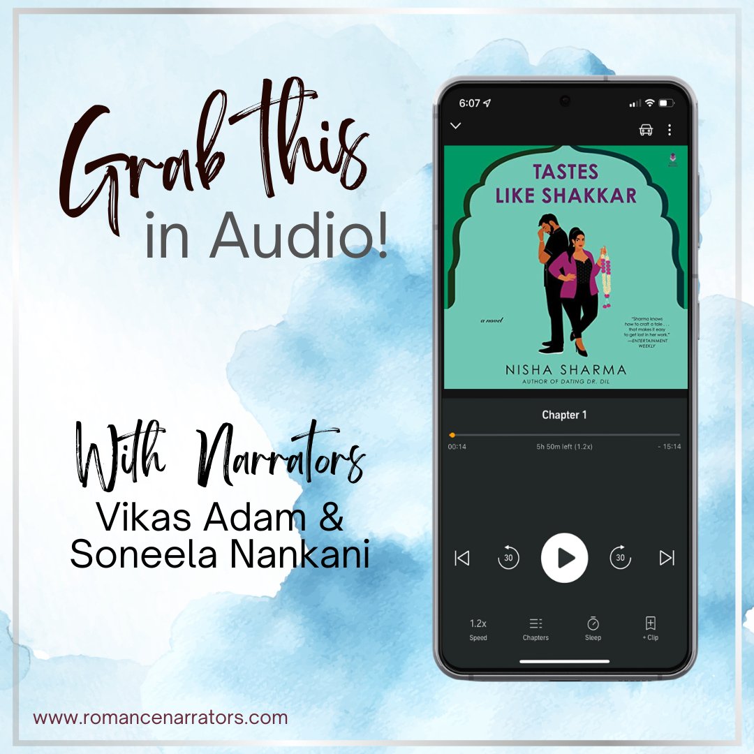 From author Nisha Sharma, listen to Tastes Like Shakkar, book 2 in the If Shakespeare Were an Auntie series. Listen today from @HarperAudio and narrated by our member @vikasadam and @soneela Nankani.