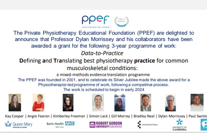 Ann Green (@annsusangreen) on Twitter photo The Trustees <a href="/PPEFcharity/">PPEF</a> are delighted to announce the chosen project for the Silver Jubilee Award <a href="/DrDylanM/">Dylan Morrissey</a> <a href="/Karen_Lay9/">Karen Lay</a> <a href="/thecsp/">Chartered Society of Physiotherapy (CSP)</a> @KMiddletonCSP <a href="/physiotalk/">physiotalk</a> <a href="/TPMPodcast/">Physio Matters</a> The Trustees <a href="/PPEFcharity/">PPEF</a> are delighted to announce the chosen project for the Silver Jubilee Award <a href="/DrDylanM/">Dylan Morrissey</a> <a href="/Karen_Lay9/">Karen Lay</a> <a href="/thecsp/">Chartered Society of Physiotherapy (CSP)</a> @KMiddletonCSP <a href="/physiotalk/">physiotalk</a> <a href="/TPMPodcast/">Physio Matters</a>